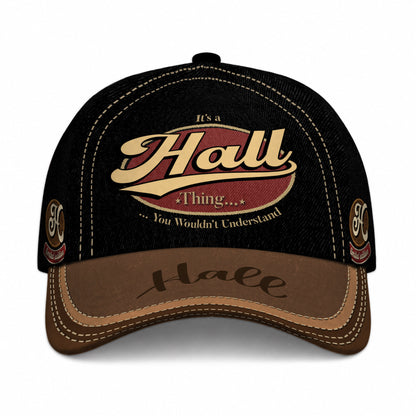 HALL  TC06 HH79 Personalized Distressed Baseball Cap, Custom Retro Trucker Hat, Statement Dad Cap