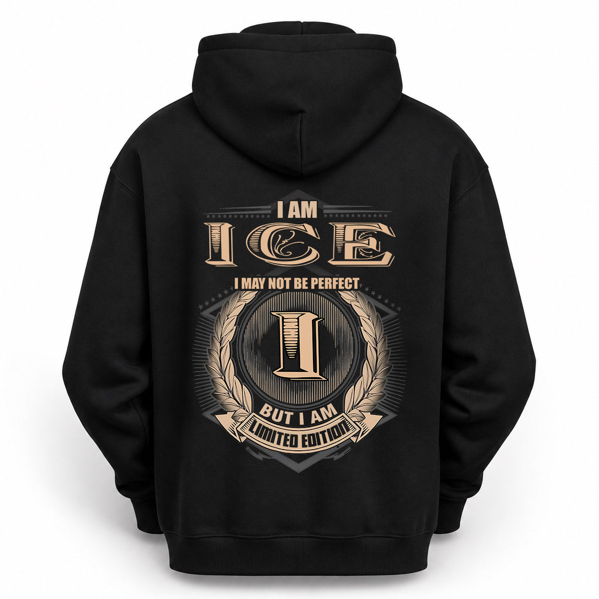 ICE 2K-101–Personalized Name Quote Apparel “I Am NAME May Not Be Perfect But I Am Limited Edition”