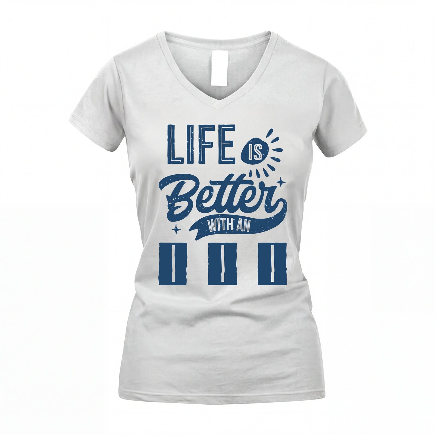 III HH88-K2–Personalized Name Quote T-Shirt Life Is Better With Unisex Gift
