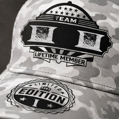 II TC01 HH79 Team Your Name Hat, Personalized Camo Baseball Cap, Custom Family Gift, Gift for Him Her