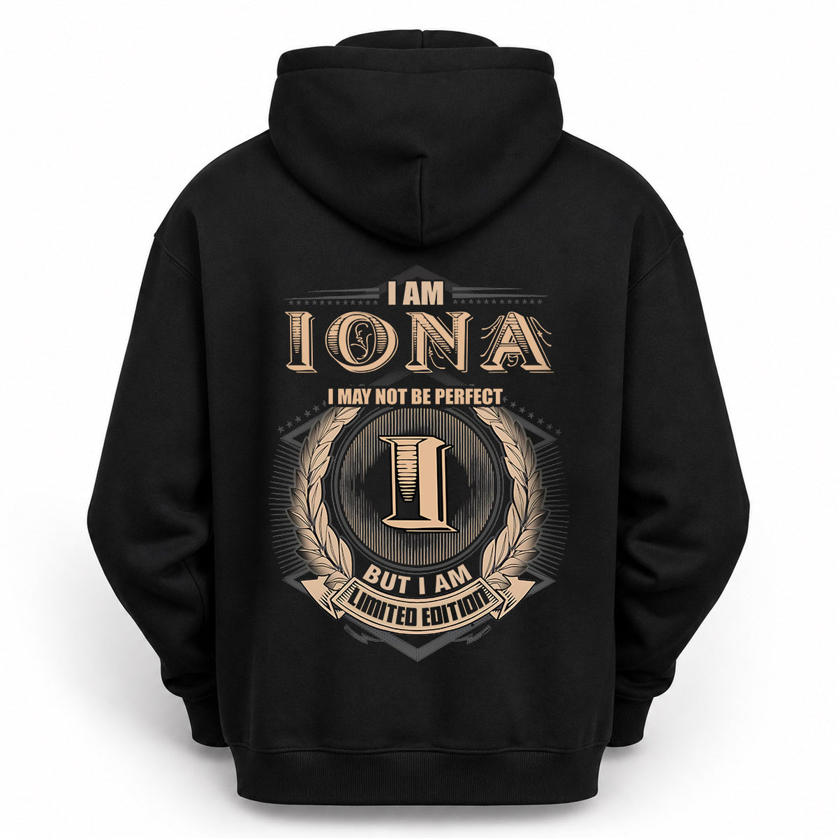 IONA 2K-101–Personalized Name Quote Apparel “I Am NAME May Not Be Perfect But I Am Limited Edition”