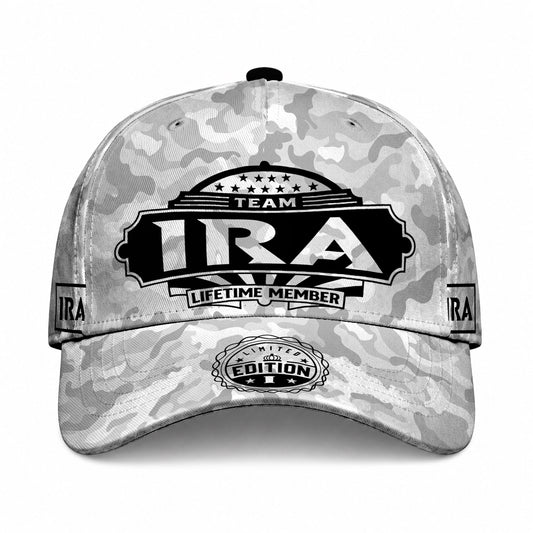IRA TC01 HH79 Team Your Name Hat, Personalized Camo Baseball Cap, Custom Family Gift, Gift for Him Her