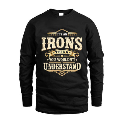 IRONS HH-F009–Personalized Name Quote Apparel “It’s an NAME Thing You Wouldn’t Understand”
