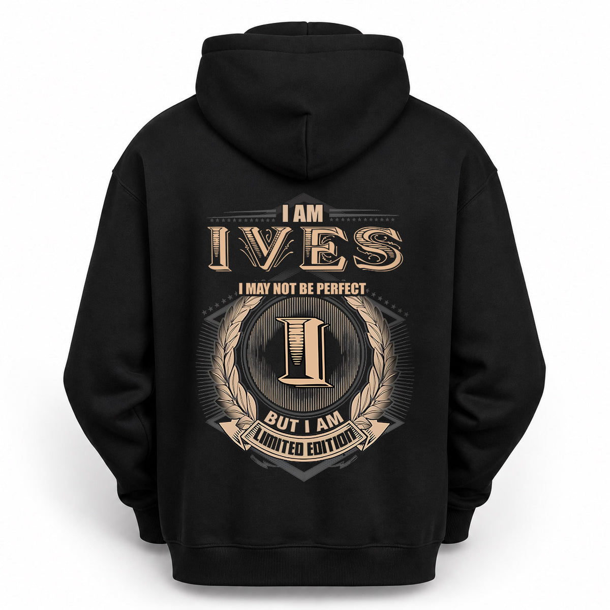 IVES 2K-101–Personalized Name Quote Apparel “I Am NAME May Not Be Perfect But I Am Limited Edition”