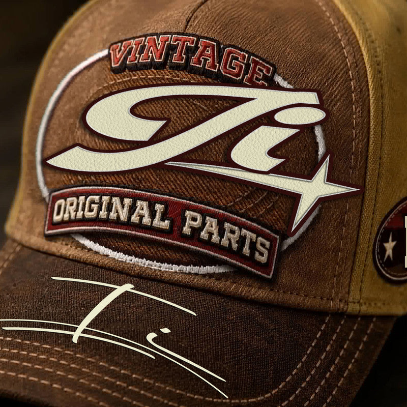 II TC02 HH79  Personalized Name Baseball Cap, Vintage Retro Hat, Custom Gift for Him & Her
