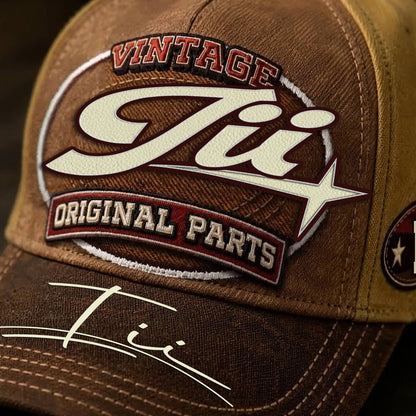 III TC02 HH79  Personalized Name Baseball Cap, Vintage Retro Hat, Custom Gift for Him & Her