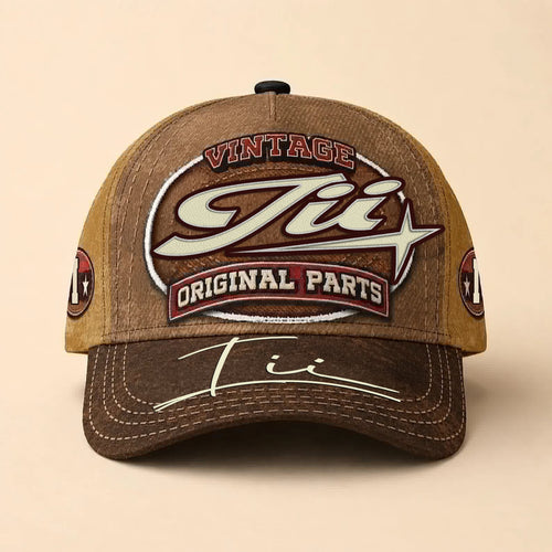 III TC02 HH79  Personalized Name Baseball Cap, Vintage Retro Hat, Custom Gift for Him & Her