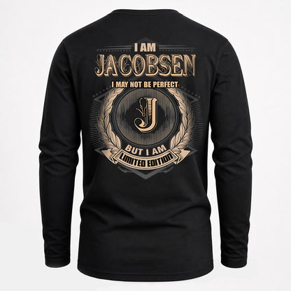 JACOBSEN 2K-101–Personalized Name Quote Apparel “I Am NAME May Not Be Perfect But I Am Limited Edition”