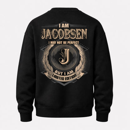 JACOBSEN 2K-101–Personalized Name Quote Apparel “I Am NAME May Not Be Perfect But I Am Limited Edition”