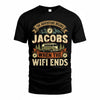 JACOBS TT898-K6-229 – Personalized Funny Camping Quote Apparel “The Adventure Begins When The WiFi Ends”
