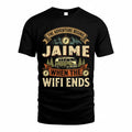 JAIME TT898-K6-229 – Personalized Funny Camping Quote Apparel “The Adventure Begins When The WiFi Ends”