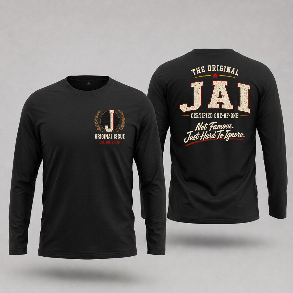 JAI W65-F6-168 – Personalized Original Issue Apparel “The Original NAME Certified One-of-One"