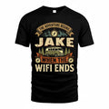 JAKE TT898-K6-229 – Personalized Funny Camping Quote Apparel “The Adventure Begins When The WiFi Ends”