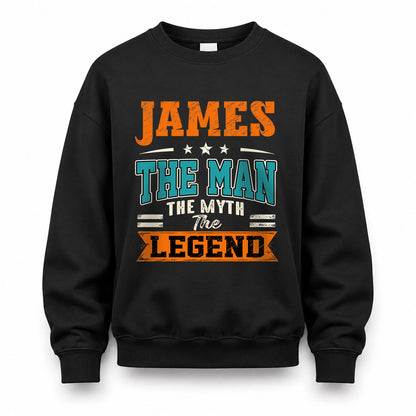 JAMES HH F007 The Man The Myth The Legend Personalized Shirt – Gift for Men