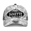 JANETTE TC01 HH79 Team Your Name Hat, Personalized Camo Baseball Cap, Custom Family Gift, Gift for Him Her