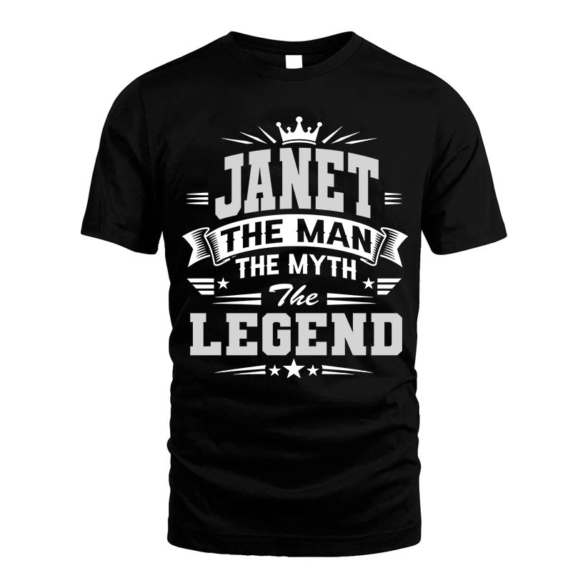 JANET HH F004 The Man The Myth The Legend Personalized Shirt – Gift for Men