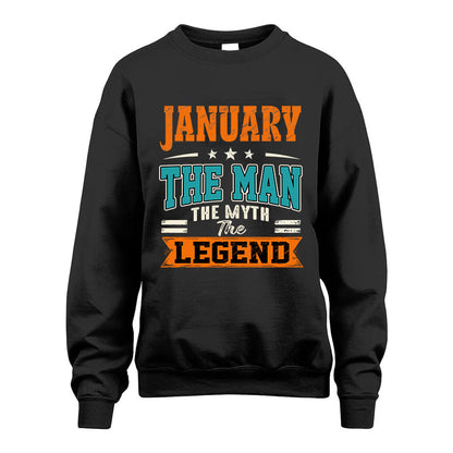 JANUARY HH F007 The Man The Myth The Legend Personalized Shirt – Gift for Men