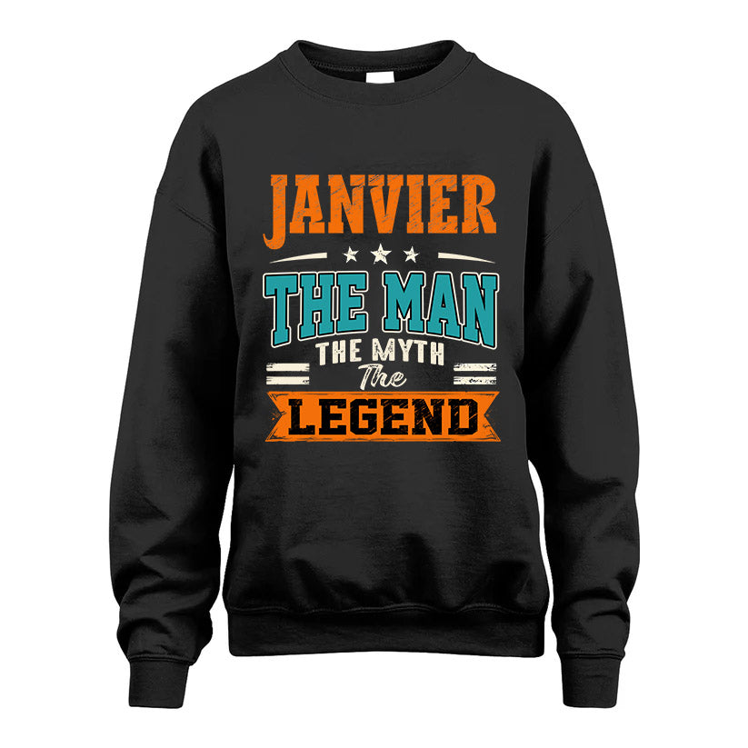 JANVIER HH F007 The Man The Myth The Legend Personalized Shirt – Gift for Men