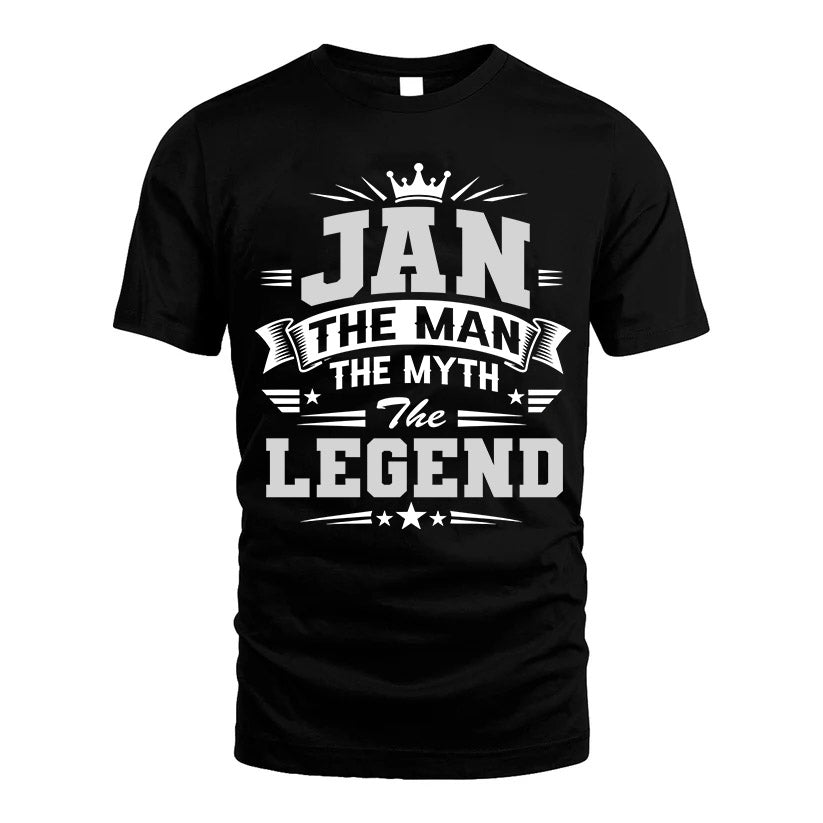JAN HH F004 The Man The Myth The Legend Personalized Shirt – Gift for Men