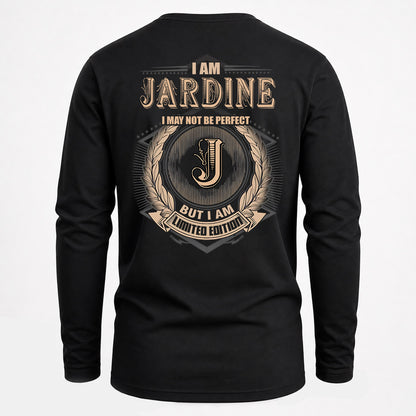 JARDINE 2K-101–Personalized Name Quote Apparel “I Am NAME May Not Be Perfect But I Am Limited Edition”