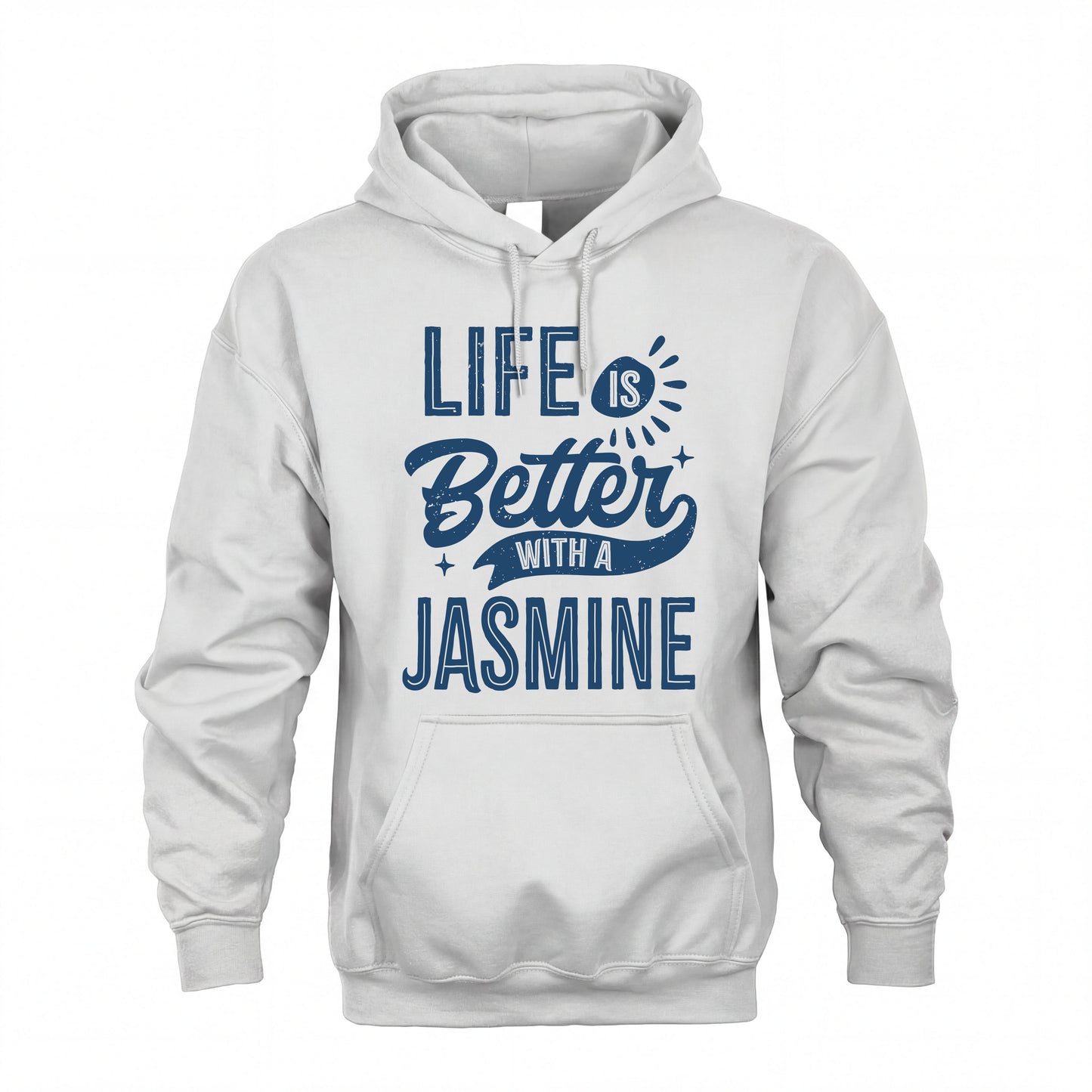 JASMINE HH88-K2–Personalized Name Quote T-Shirt Life Is Better With Unisex Gift