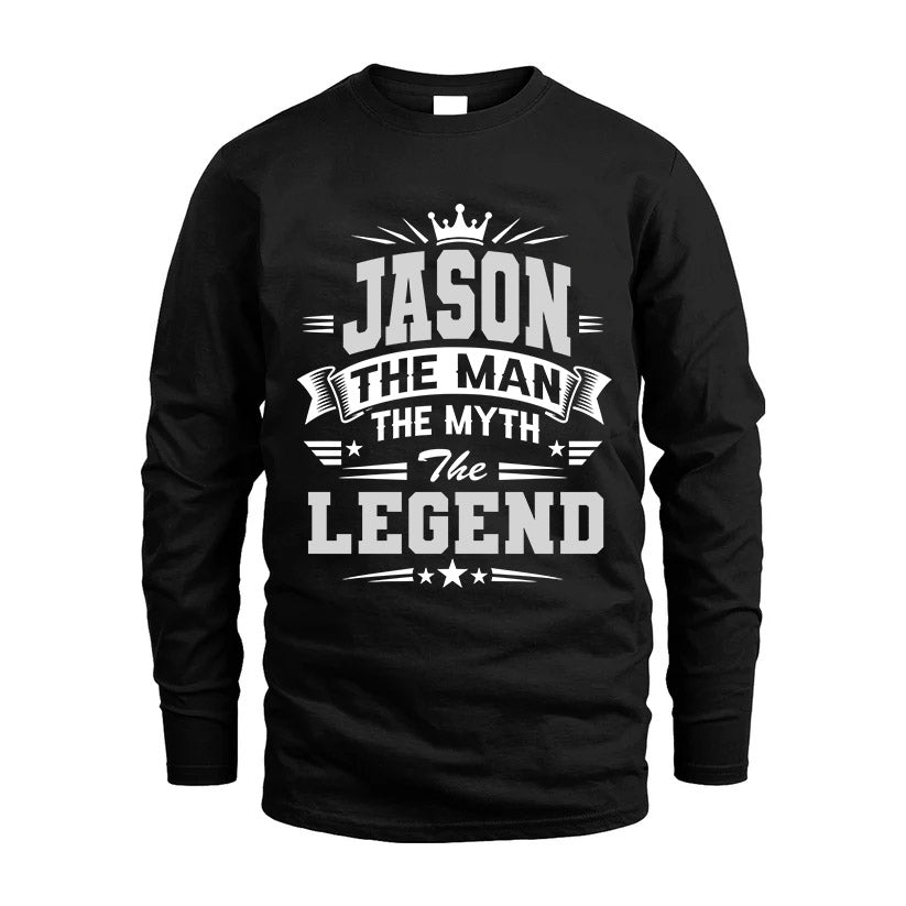 JASON HH F004 The Man The Myth The Legend Personalized Shirt – Gift for Men