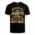 JEANETTE TT898-K6-229 – Personalized Funny Camping Quote Apparel “The Adventure Begins When The WiFi Ends”