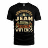 JEAN TT898-K6-229 – Personalized Funny Camping Quote Apparel “The Adventure Begins When The WiFi Ends”