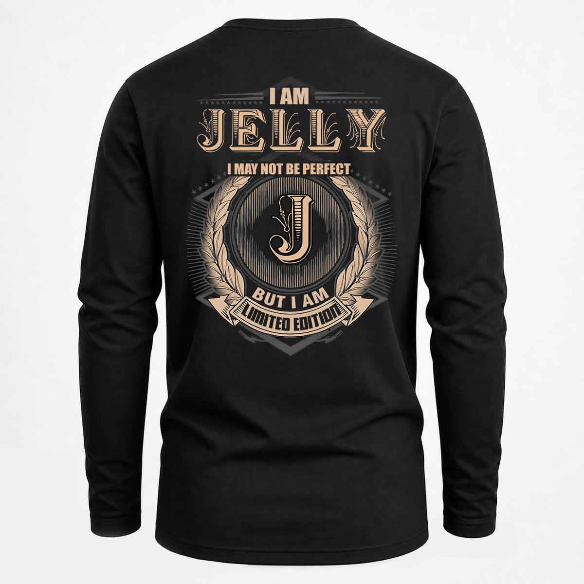 JELLY 2K-101–Personalized Name Quote Apparel “I Am NAME May Not Be Perfect But I Am Limited Edition”