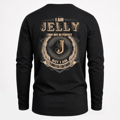 JELLY 2K-101–Personalized Name Quote Apparel “I Am NAME May Not Be Perfect But I Am Limited Edition”