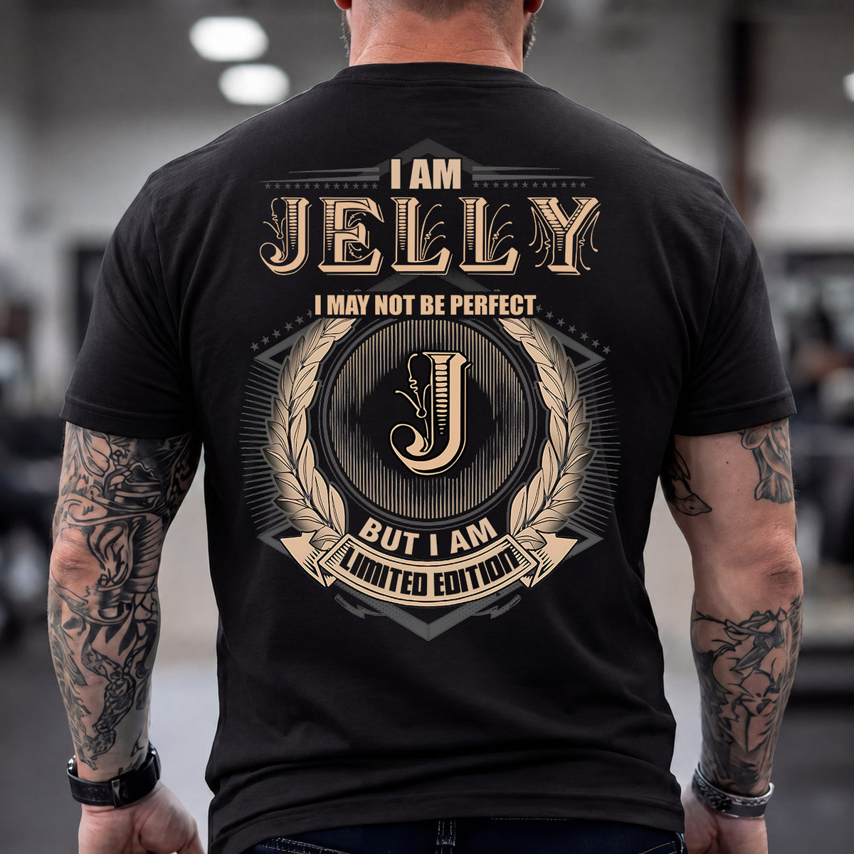 JELLY 2K-101–Personalized Name Quote Apparel “I Am NAME May Not Be Perfect But I Am Limited Edition”