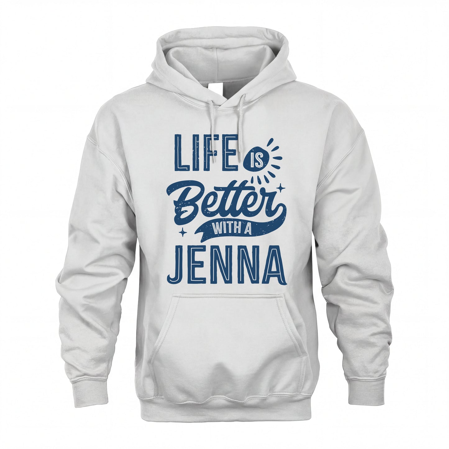 JENNA HH88-K2–Personalized Name Quote T-Shirt Life Is Better With Unisex Gift