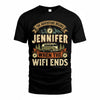 JENNIFER TT898-K6-229 – Personalized Funny Camping Quote Apparel “The Adventure Begins When The WiFi Ends”