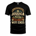JESSICA TT898-K6-229 – Personalized Funny Camping Quote Apparel “The Adventure Begins When The WiFi Ends”