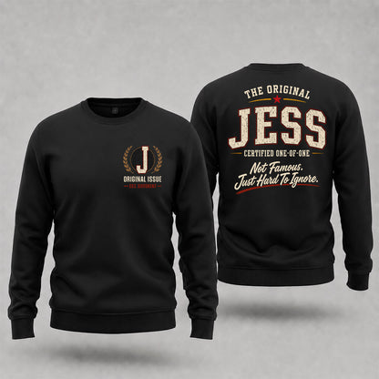 JESS W65-F6-168 – Personalized Original Issue Apparel “The Original NAME Certified One-of-One"