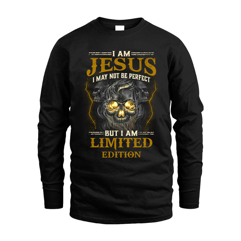I Am Jesus, I May Not Be Perfect, But I Am Limited Edition – Personalized Skull T-Shirt