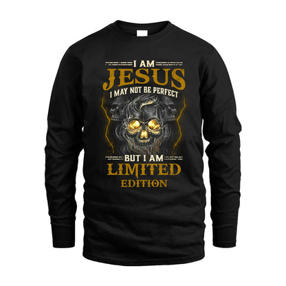 I Am Jesus, I May Not Be Perfect, But I Am Limited Edition – Personalized Skull T-Shirt