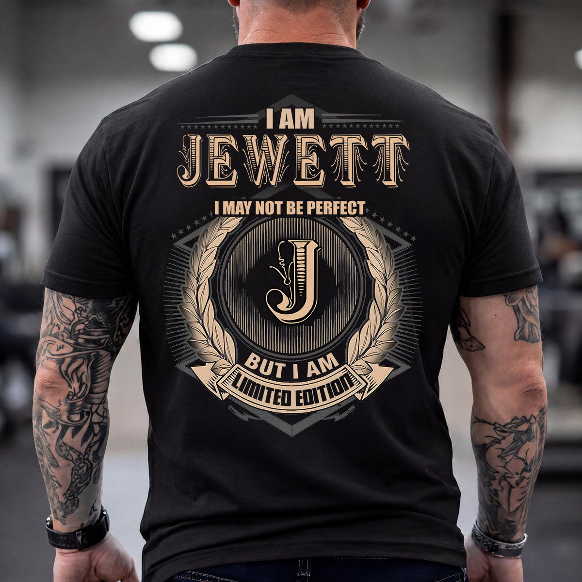 JEWETT 2K-101–Personalized Name Quote Apparel “I Am NAME May Not Be Perfect But I Am Limited Edition”