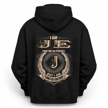 JE 2K-101–Personalized Name Quote Apparel “I Am NAME May Not Be Perfect But I Am Limited Edition”