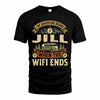 JILL TT898-K6-229 – Personalized Funny Camping Quote Apparel “The Adventure Begins When The WiFi Ends”