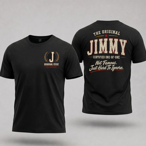 JIMMY W65-F6-168 – Personalized Original Issue Apparel “The Original NAME Certified One-of-One"