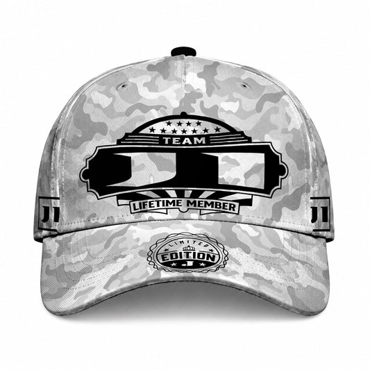 JI TC01 HH79 Team Your Name Hat, Personalized Camo Baseball Cap, Custom Family Gift, Gift for Him Her