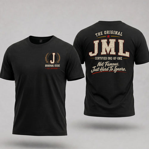 JML W65-F6-168 – Personalized Original Issue Apparel “The Original NAME Certified One-of-One"