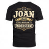 JOAN HH-F003–Personalized Name Quote Apparel “It’s an NAME Thing You Wouldn’t Understand”