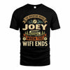 JOEY TT898-K6-229 – Personalized Funny Camping Quote Apparel “The Adventure Begins When The WiFi Ends”