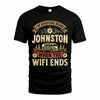 JOHNSTON TT898-K6-229 – Personalized Funny Camping Quote Apparel “The Adventure Begins When The WiFi Ends”