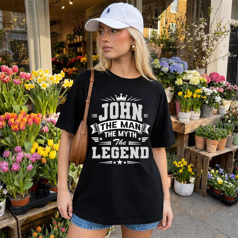 JOHN HH F004 The Man The Myth The Legend Personalized Shirt – Gift for Men