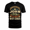 JOHN TT898-K6-229 – Personalized Funny Camping Quote Apparel “The Adventure Begins When The WiFi Ends”
