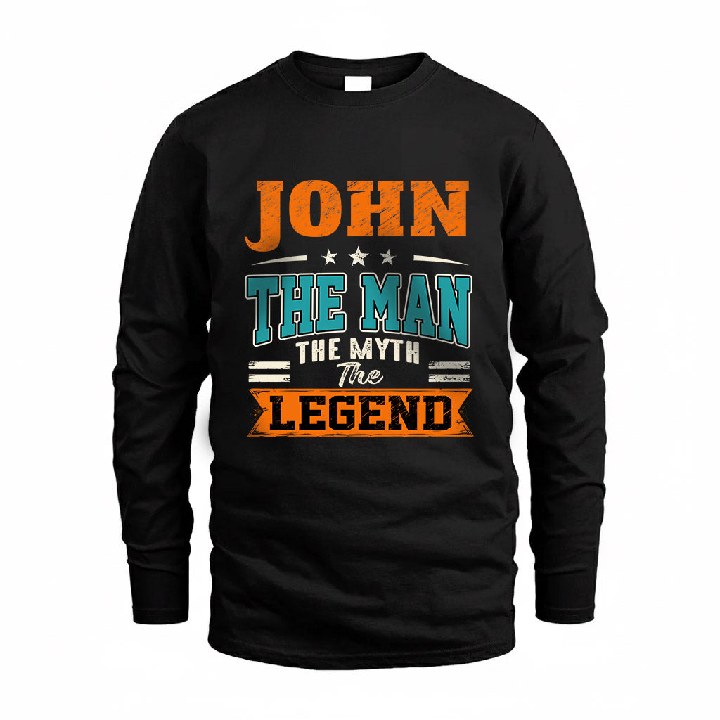 JOHN HH F007 The Man The Myth The Legend Personalized Shirt – Gift for Men