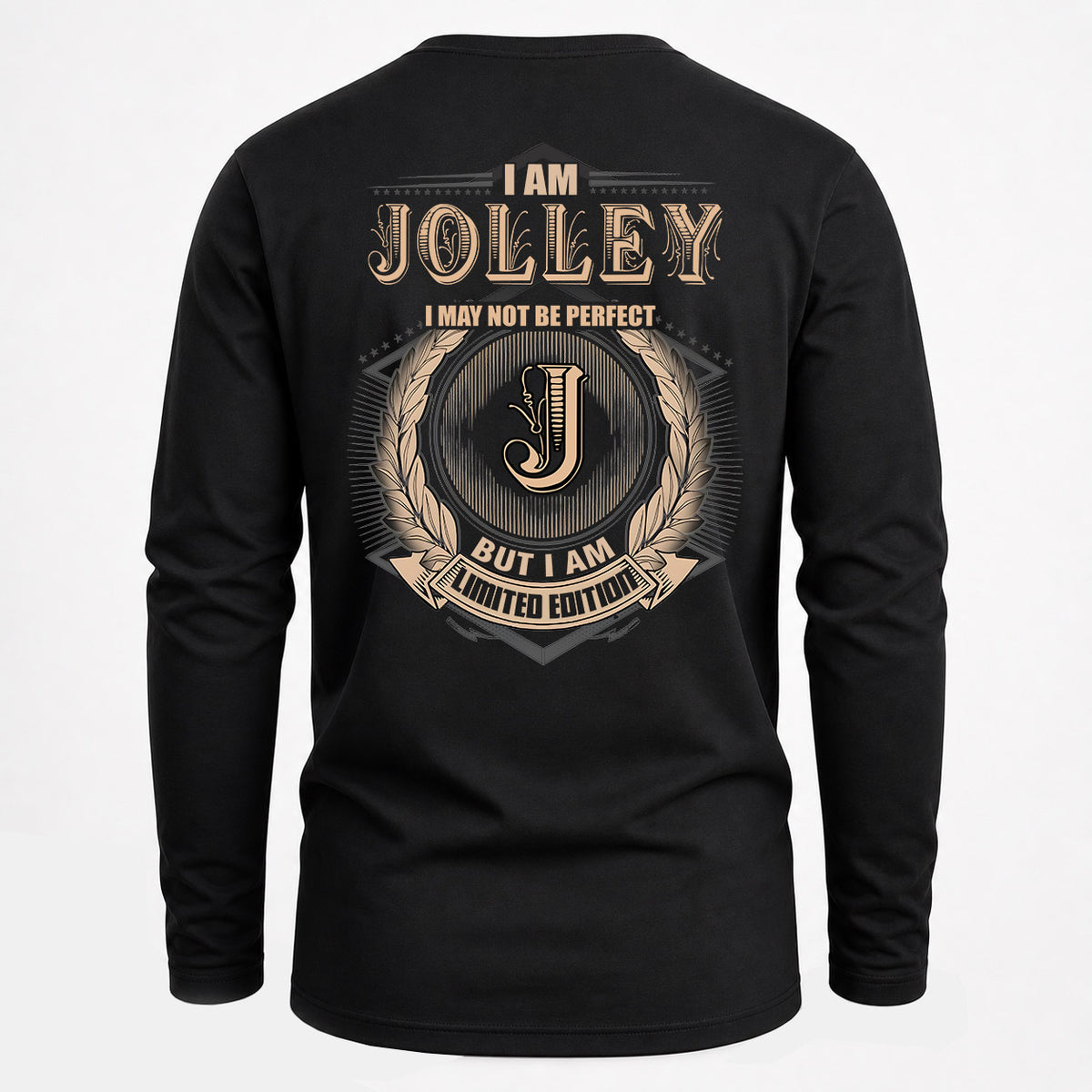 JOLLEY 2K-101–Personalized Name Quote Apparel “I Am NAME May Not Be Perfect But I Am Limited Edition”